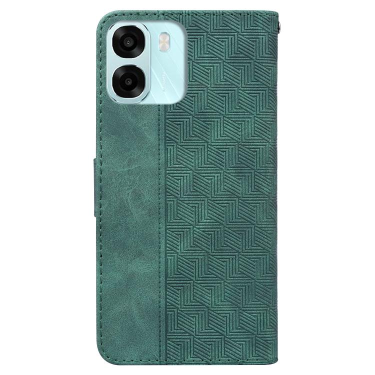 For OPPO A6 / A6s / A6t / A6x 4G / 5G Global Geometric Embossed Leather Phone Case