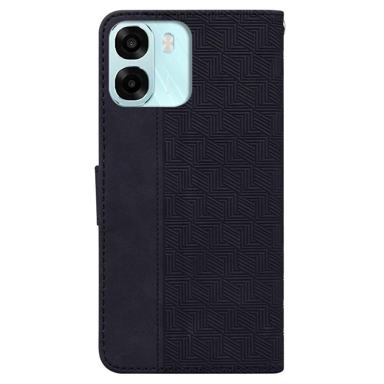 For OPPO A6 / A6s / A6t / A6x 4G / 5G Global Geometric Embossed Leather Phone Case