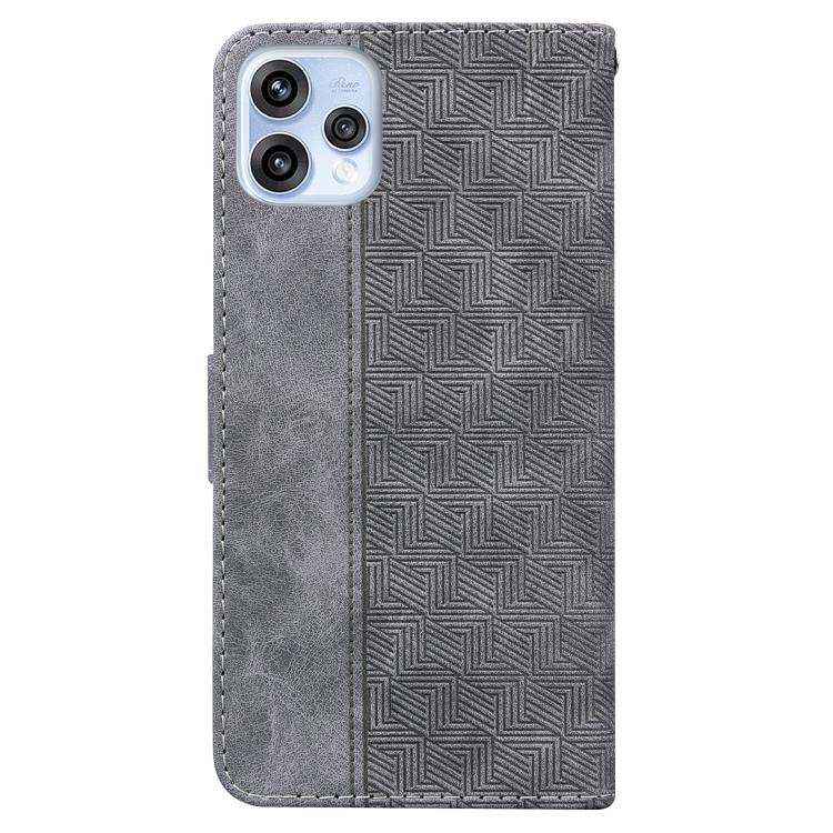 For OPPO Reno15 5G Global Geometric Embossed Leather Phone Case