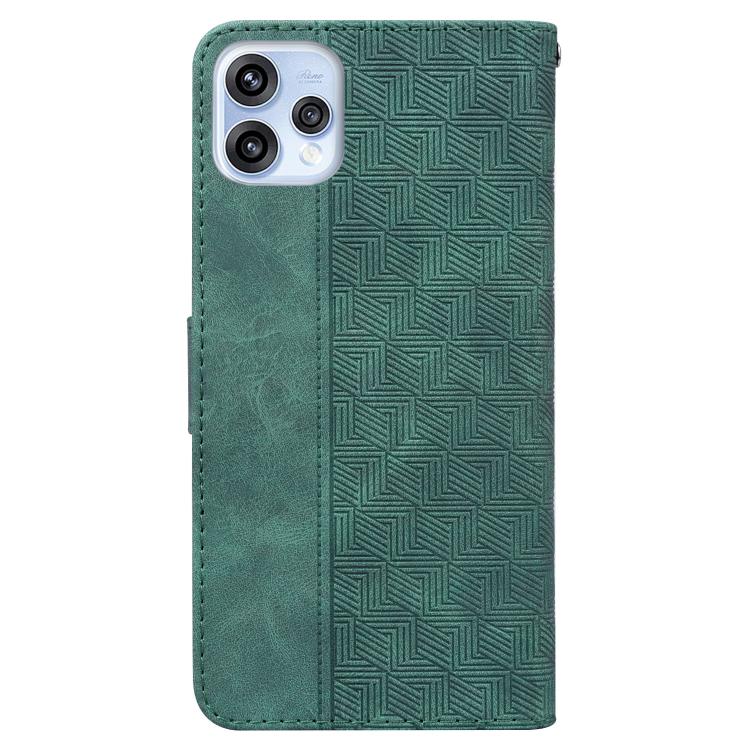 For OPPO Reno15 5G Global Geometric Embossed Leather Phone Case