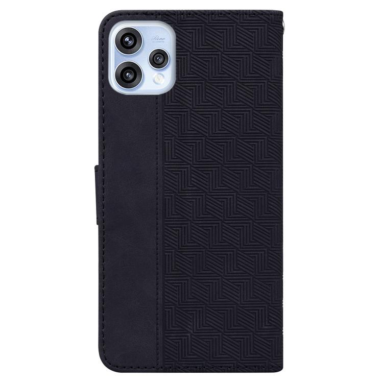 For OPPO Reno15 5G Global Geometric Embossed Leather Phone Case