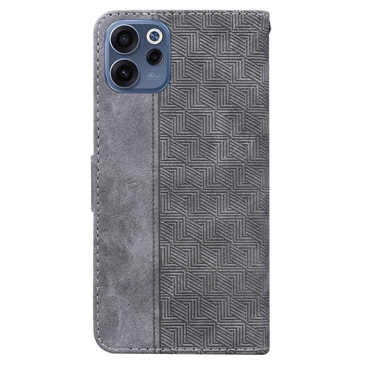 For OPPO Reno15 F 5G Global Geometric Embossed Leather Phone Case
