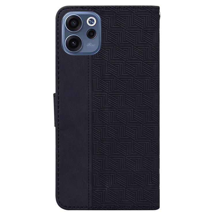 For OPPO Reno15 F 5G Global Geometric Embossed Leather Phone Case