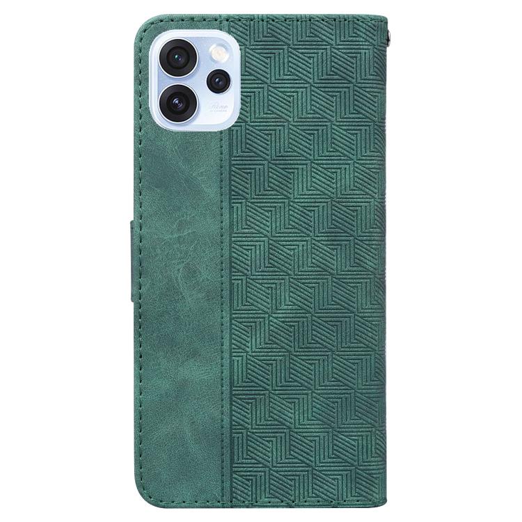 For OPPO Reno15 Pro 5G / Reno15 Pro Mini 5G Geometric Embossed Leather Phone Case