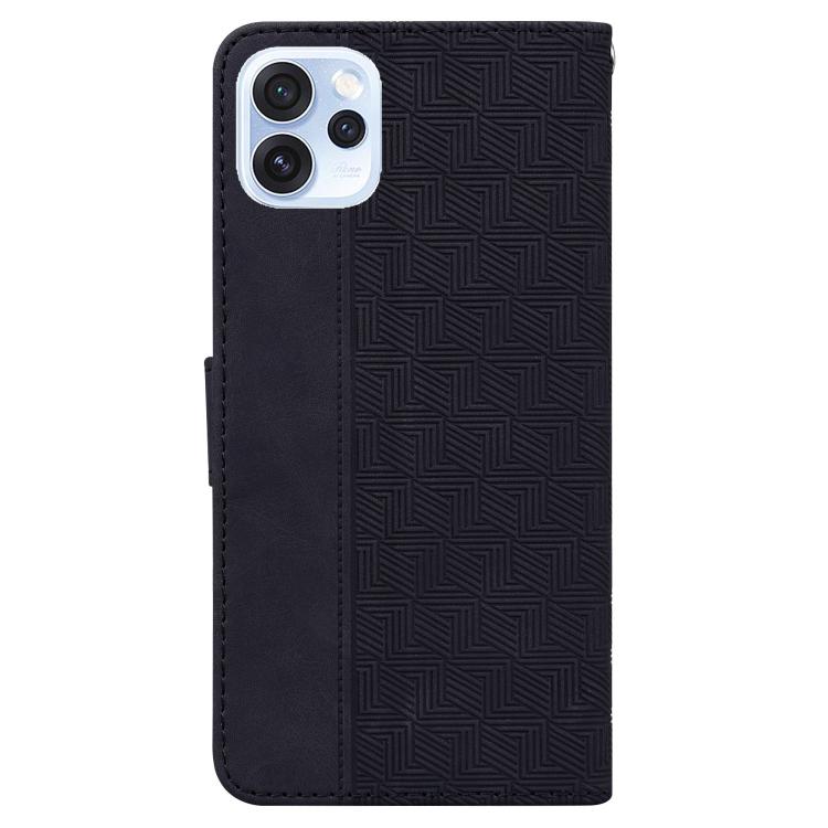 For OPPO Reno15 Pro 5G / Reno15 Pro Mini 5G Geometric Embossed Leather Phone Case