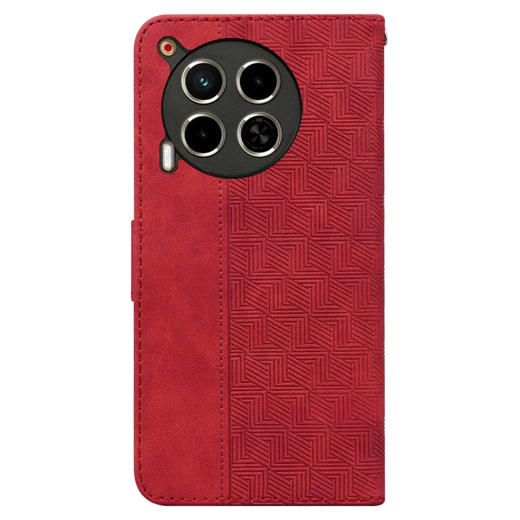 For Tecno Camon 30 4G / 30 5G CL6 CL7 Geometric Embossed Leather Phone Case