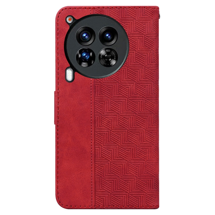 For Tecno Camon 30 Premier 5G Geometric Embossed Leather Phone Case