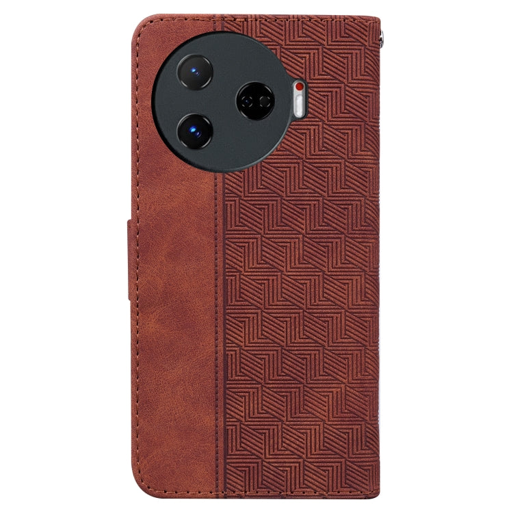For Tecno Camon 30 Pro CL8 Geometric Embossed Leather Phone Case