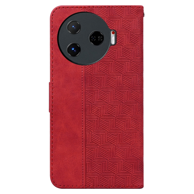 For Tecno Camon 30 Pro CL8 Geometric Embossed Leather Phone Case
