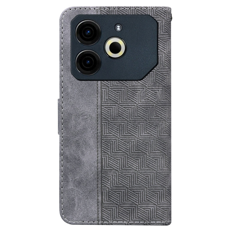 For Tecno Pova 6 Neo Geometric Embossed Leather Phone Case