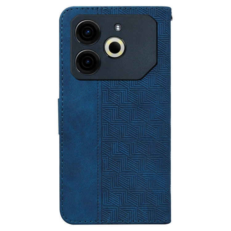 For Tecno Pova 6 Neo Geometric Embossed Leather Phone Case