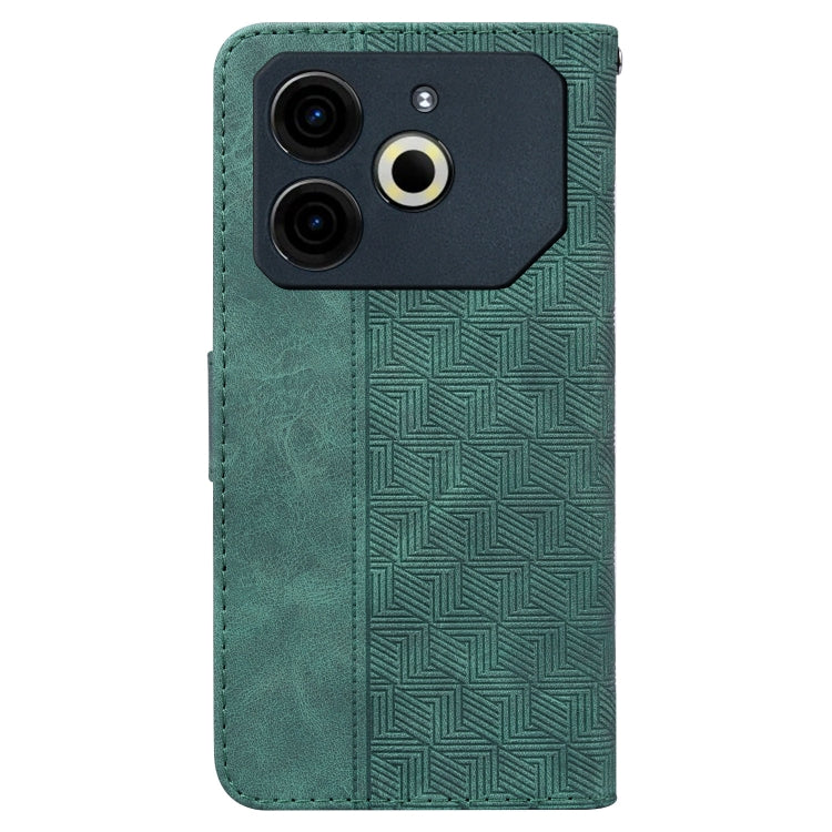 For Tecno Pova 6 Neo Geometric Embossed Leather Phone Case