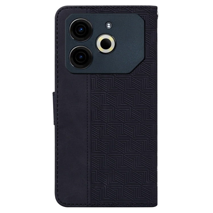 For Tecno Pova 6 Neo Geometric Embossed Leather Phone Case