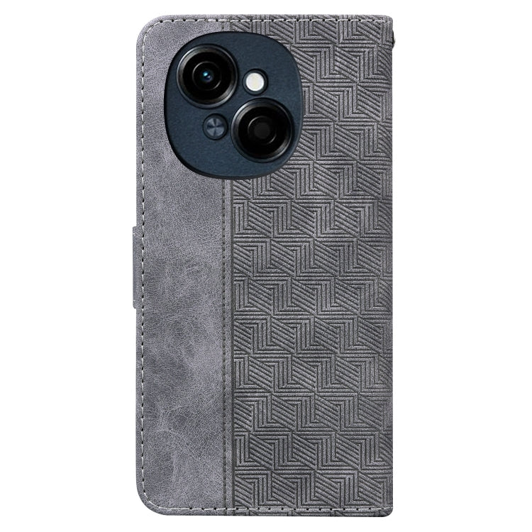 For Tecno Spark Go 1 / Pop 9 Pro Geometric Embossed Leather Phone Case