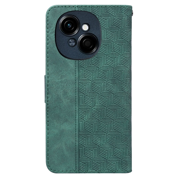 For Tecno Spark Go 1 / Pop 9 Pro Geometric Embossed Leather Phone Case