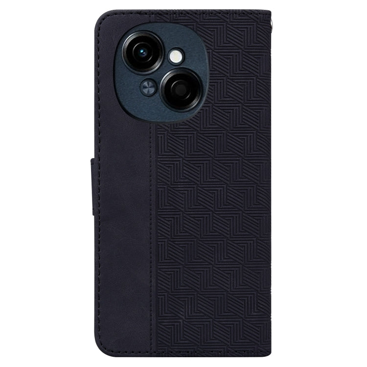 For Tecno Spark Go 1 / Pop 9 Pro Geometric Embossed Leather Phone Case