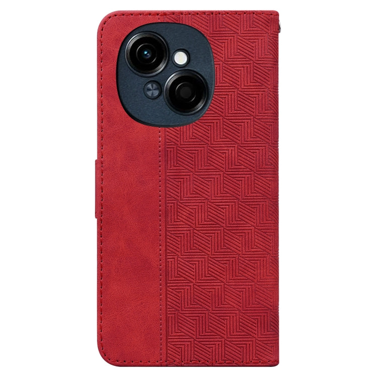 For Tecno Spark Go 1 / Pop 9 Pro Geometric Embossed Leather Phone Case