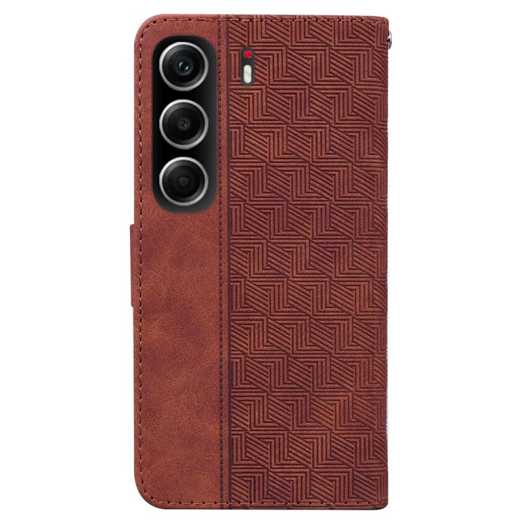 For Tecno Camon 40 Geometric Embossed Leather Phone Case