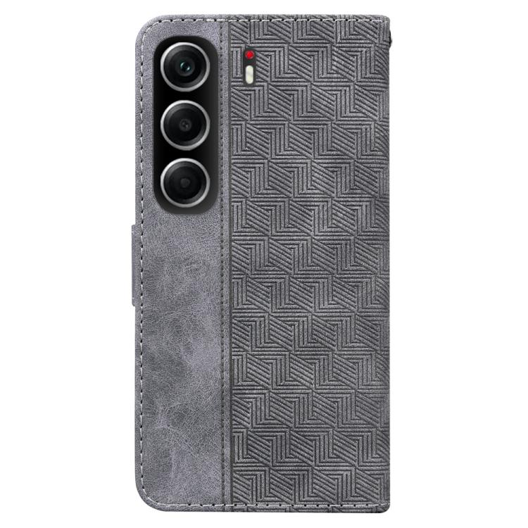 For Tecno Camon 40 Geometric Embossed Leather Phone Case