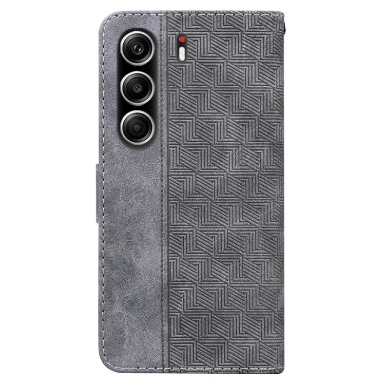 For Tecno Camon 40 Pro 4G Geometric Embossed Leather Phone Case