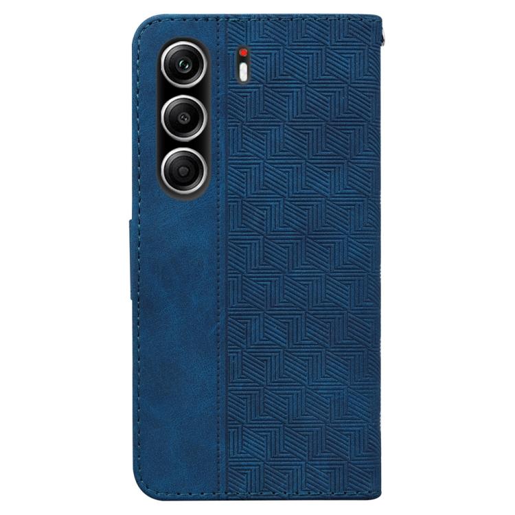 For Tecno Camon 40 Pro 4G Geometric Embossed Leather Phone Case
