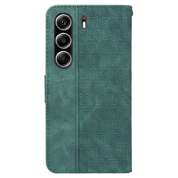 For Tecno Camon 40 Pro 4G Geometric Embossed Leather Phone Case
