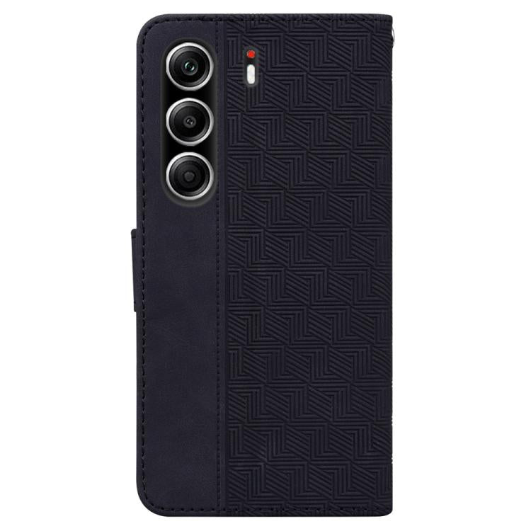 For Tecno Camon 40 Pro 4G Geometric Embossed Leather Phone Case