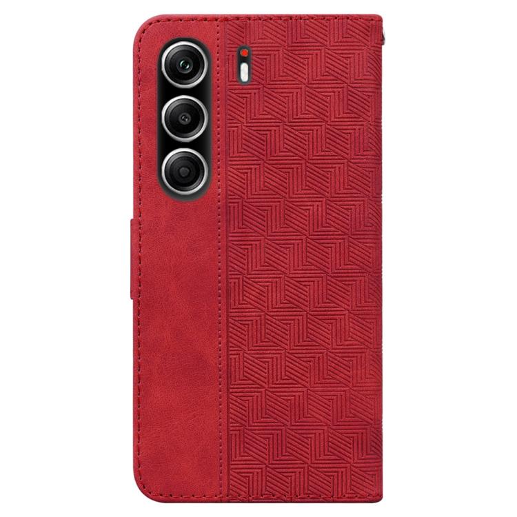 For Tecno Camon 40 Pro 4G Geometric Embossed Leather Phone Case