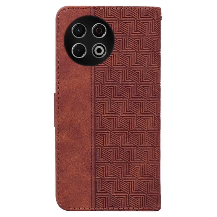 For Tecno Spark 30 Pro Geometric Embossed Leather Phone Case