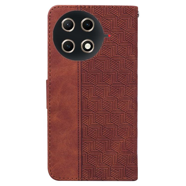 For Tecno Camon 30S / Camon 30S Pro Geometric Embossed Leather Phone Case