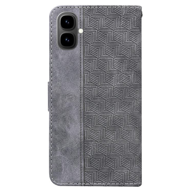 For Tecno Pop 10 / Spark Go 2 4G Geometric Embossed Leather Phone Case