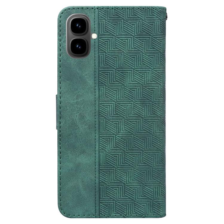 For Tecno Pop 10 / Spark Go 2 4G Geometric Embossed Leather Phone Case