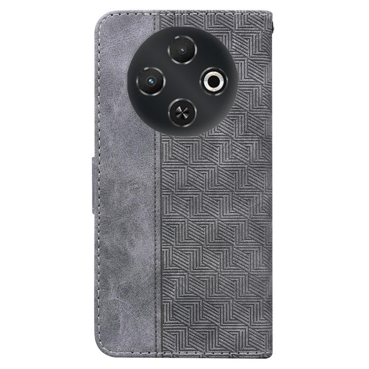 For Tecno Pop 9 5G / Spark 30C 5G Geometric Embossed Leather Phone Case