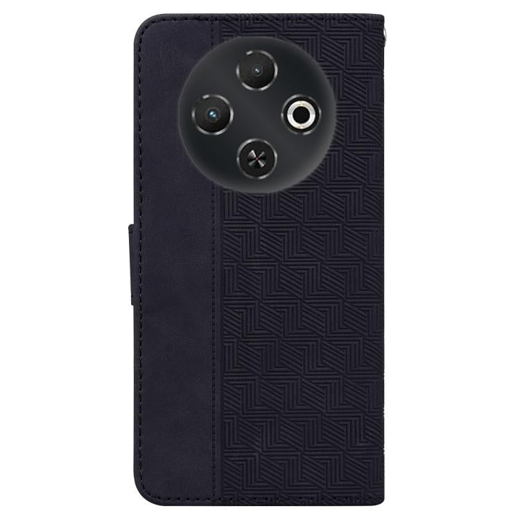 For Tecno Pop 9 5G / Spark 30C 5G Geometric Embossed Leather Phone Case