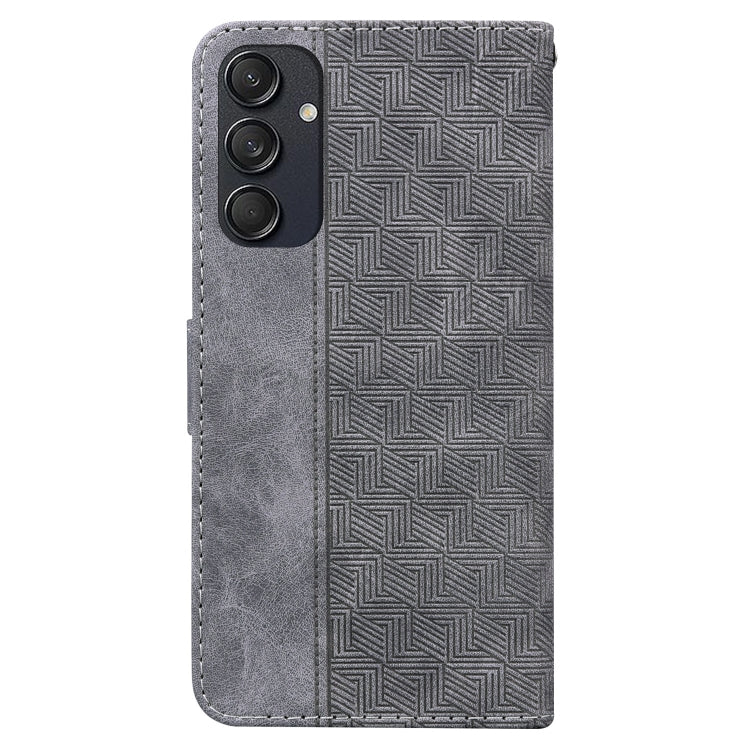 For Samsung Galaxy M55 Geometric Embossed Leather Phone Case