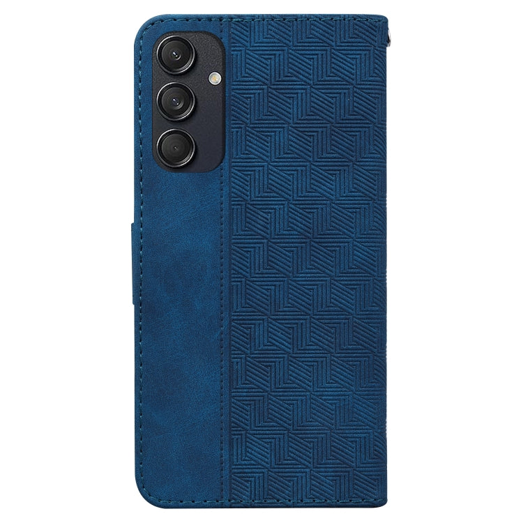 For Samsung Galaxy M55 Geometric Embossed Leather Phone Case