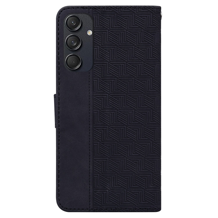 For Samsung Galaxy M55 Geometric Embossed Leather Phone Case