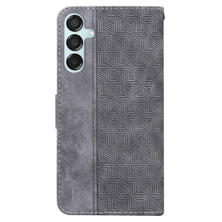 For Samsung Galaxy M15/F15 Geometric Embossed Leather Phone Case