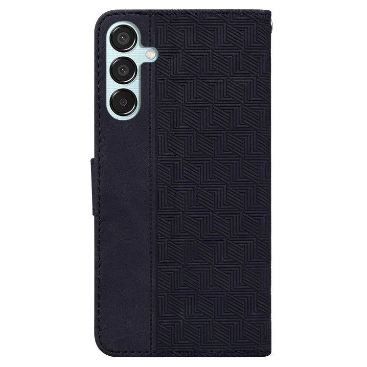 For Samsung Galaxy M15/F15 Geometric Embossed Leather Phone Case