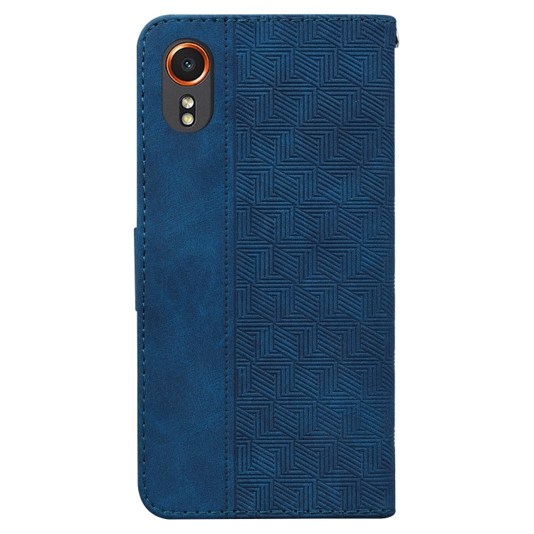 For Samsung Galaxy Xcover7 Geometric Embossed Leather Phone Case