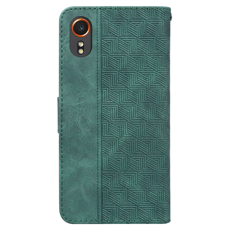 For Samsung Galaxy Xcover7 Geometric Embossed Leather Phone Case