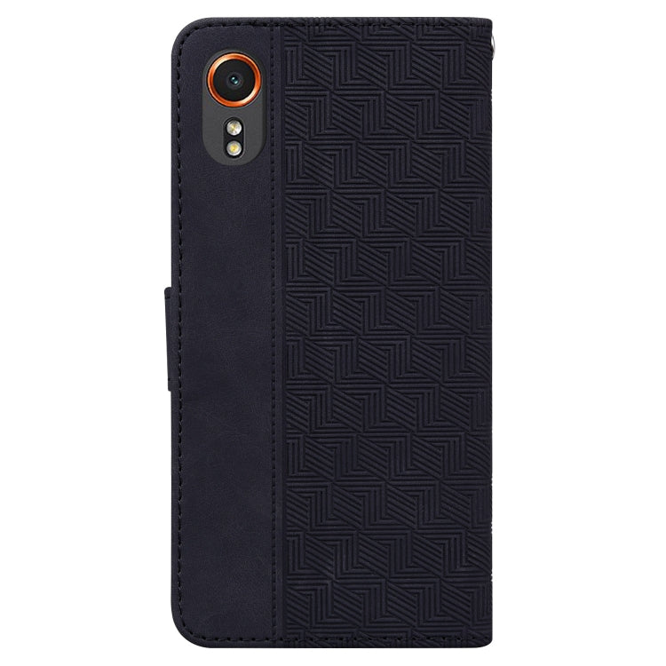 For Samsung Galaxy Xcover7 Geometric Embossed Leather Phone Case