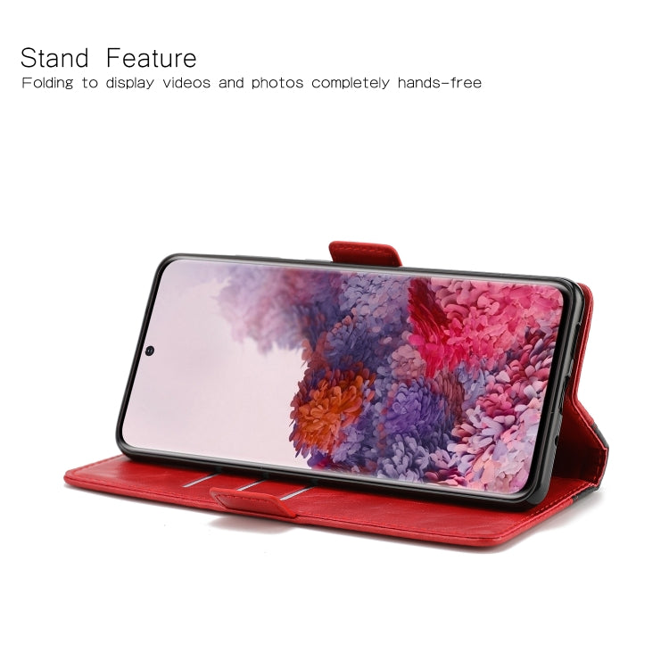 For Samsung Galaxy S20 Retro Texture Contrast Color Splicing Horizontal Flip TPU + PU Leather Case with Card Slots & Holder & Wallet
