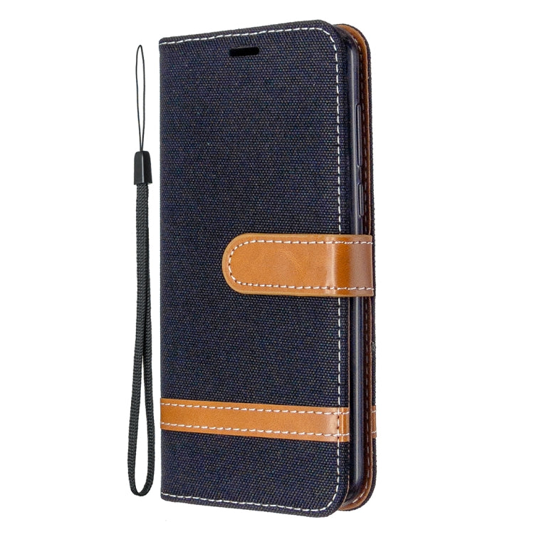 For Huawei Y5P / Honor 9S Color Matching Denim Texture Horizontal Flip Leather Case with Holder & Card Slots & Wallet & Lanyard
