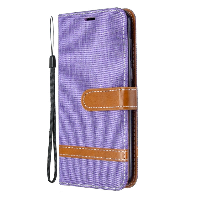 For Huawei Y5P / Honor 9S Color Matching Denim Texture Horizontal Flip Leather Case with Holder & Card Slots & Wallet & Lanyard