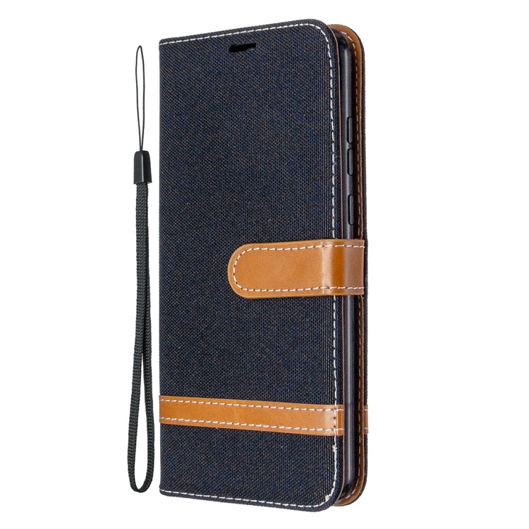 For Huawei Honor 9A Color Matching Denim Texture Horizontal Flip Leather Case with Holder & Card Slots & Wallet & Lanyard