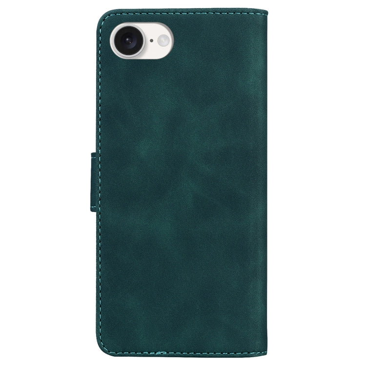 For iPhone 17e / 16e Skin Feel Pure Color Flip Leather Phone Case