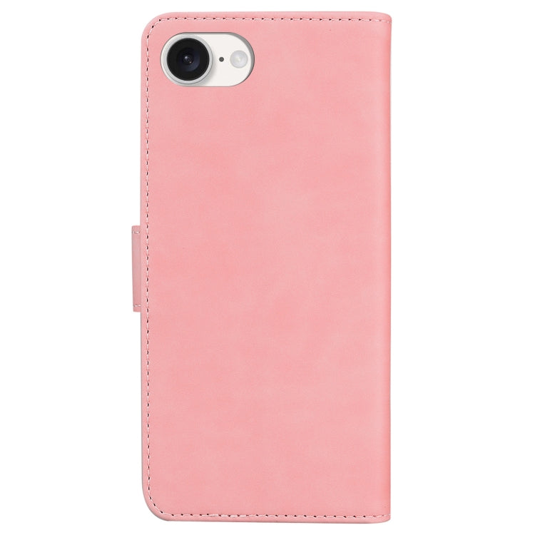 For iPhone 17e / 16e Skin Feel Pure Color Flip Leather Phone Case