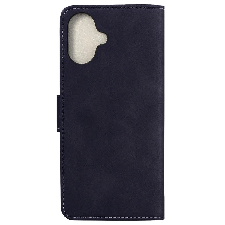 For iPhone 16 Plus Skin Feel Pure Color Flip Leather Phone Case