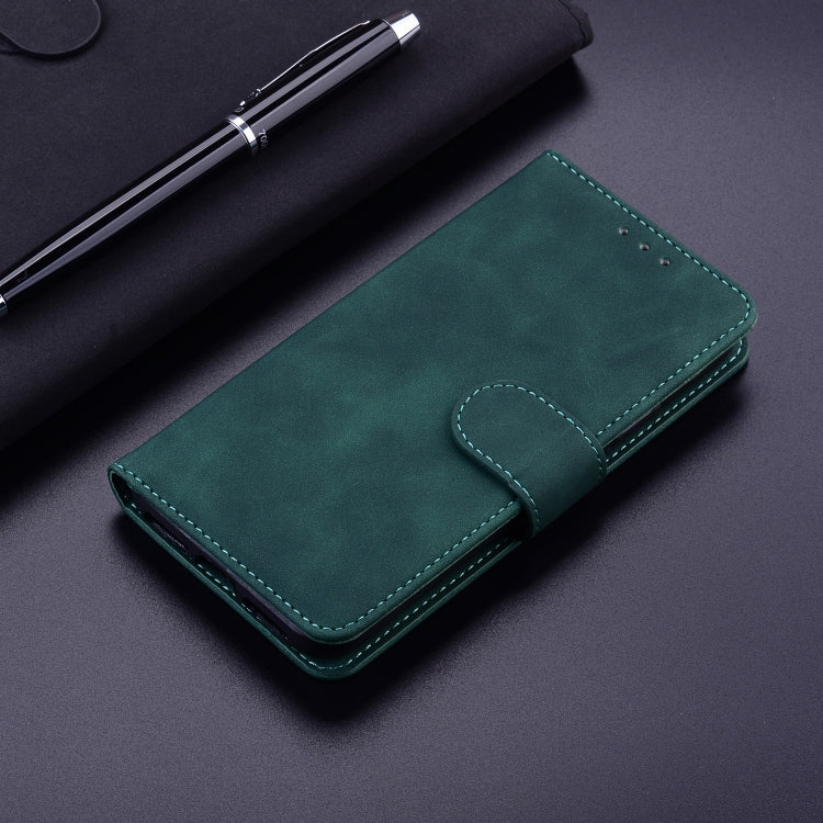 For iPhone 16 Skin Feel Pure Color Flip Leather Phone Case
